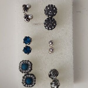 🔥6 Pairs Assorted Stud Earrings, Set #2